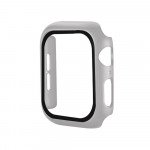 Wholesale Apple Watch Series 6/5/4/SE Hard Full Body Case with Tempered Glass 44MM (Matte Silver)